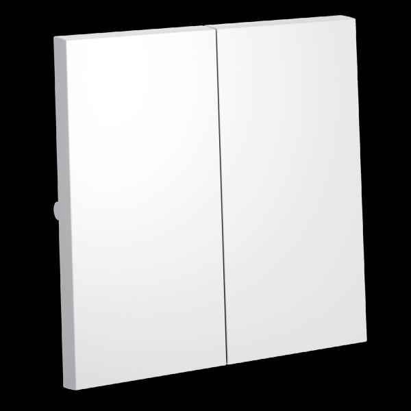 Клавиши для выключателя/переключателя двухклавишного S70 (белый матовый) Voltum VLS000302