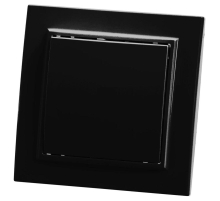 Выключатель одноклавишный Stekker Эрна черный PSW10-9003-03 39472