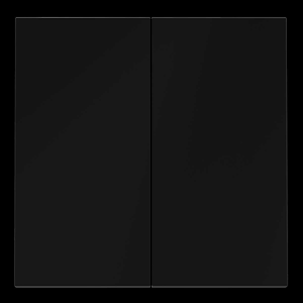 Клавиши для выключателя/переключателя двухклавишного S70 (черный матовый) Voltum VLS000308