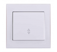 Выключатель проходной Lezard Rain белый 703-0202-105