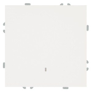 Выключатель одноклавишный Stekker Эмили с подсветкой белый фарфор RSW10-5101-01 49863