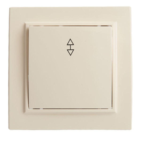 Переключатель одноклавишный Stekker Эрна слоновая кость PSW10-9005-02 39618