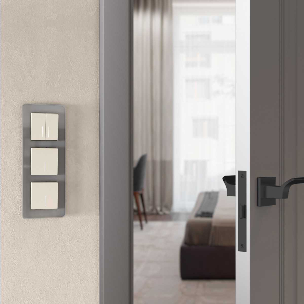 Выключатель одноклавишный Werkel с подсветкой айвори матовый W1110162 4690389184574