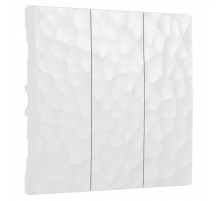 Набор клавиш Werkel Hammer для выключателя трехклавишного белый W1239001 4690389162664