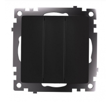 Выключатель трехклавишный Stekker Катрин GLS10-7108-05 черный 49172