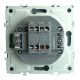 Переключатель перекрестный 1-клавишный (механизм), STEKKER, 250В, 10А, серия Эмили, RSW10-5110-10, платиново-серый, soft touch 49949