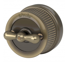 Переключатель-выключатель одноклавишный Werkel бронзовый Ретро W5712012 4690389166617