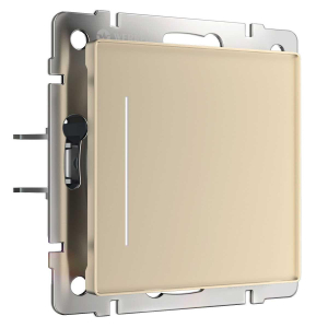 Сенсорный выключатель одноклавишный Werkel с подсветкой шампань W4512011 4690389198014