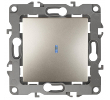 Выключатель одноклавишный с подсветкой ЭРА 12 10AX 250V 12-1102-04 Б0014636
