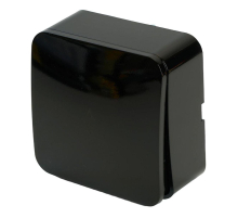 Переключатель одноклавишный Stekker София черный MSW10-12-02 49387