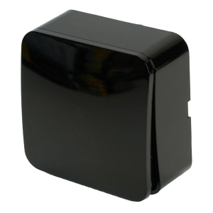 Переключатель одноклавишный Stekker София черный MSW10-12-02 49387