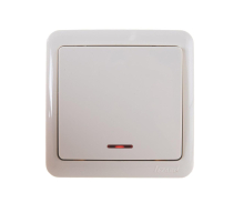 Выключатель с подсветкой Lezard Viola кремовый 751-0300-111