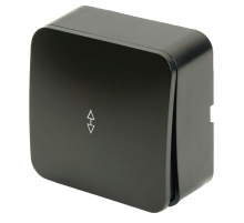 Переключатель одноклавишный Stekker София черный матовый MSW10-12-05 49479