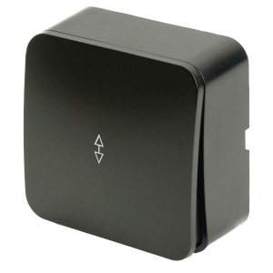 Переключатель одноклавишный Stekker София черный матовый MSW10-12-05 49479