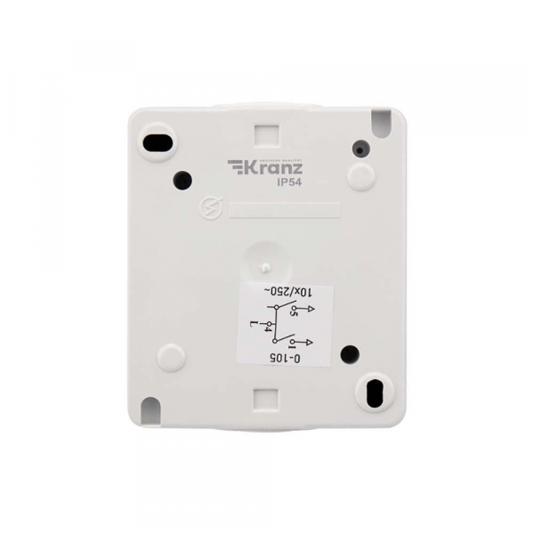 Выключатель двухклавишный INDUSTRIAL IP54, о/у, белый KRANZ KR-78-0832 Выключатель двухклавишный INDUSTRIAL IP54, о/у, белый KRANZ KR-78-0832