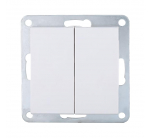 Переключатель LK Studio 2-кл., с двух мест (схема 6+6) 16 A, 250 B (белый) LK80 841304-1