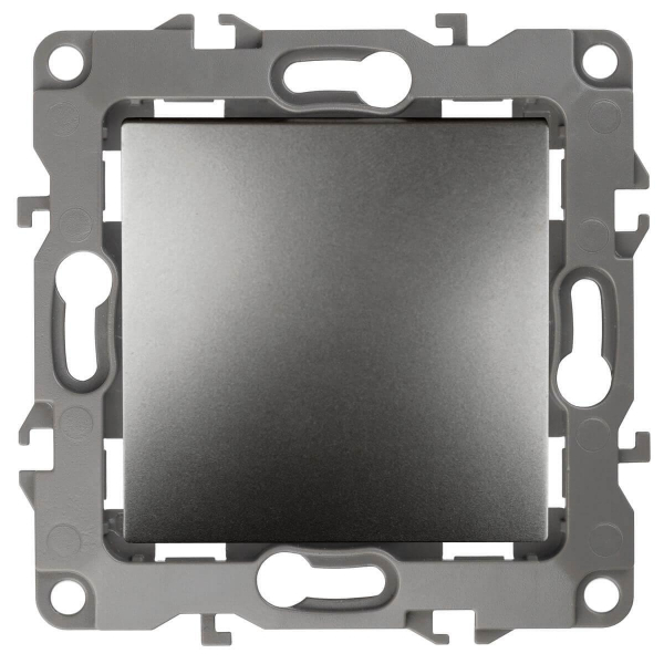 Кнопка ЭРА 12 10AX 250V графит 12-1111-12 Б0047836 Кнопка ЭРА 12 10AX 250V графит 12-1111-12 Б0047836