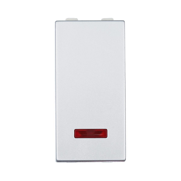 Переключатель LK Studio с двух мест, с индикатором 45х22,5мм (схема 6L) 16 A, 250 B (серебристый металлик) LK45 850403-1 Переключатель LK Studio с двух мест, с индикатором 45х22,5мм (схема 6L) 16 A, 250 B (серебристый металлик) LK45 850403-1