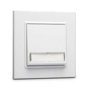 Кнопка звонка с вкладышем и подсв. (12 v) Makel Karea 56001030