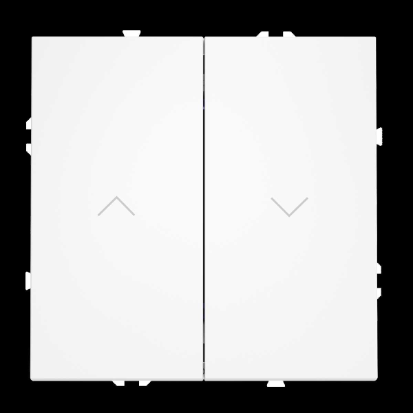 Выключатель встраиваемый S70 для жалюзи 10А, (белый матовый) Voltum VLS020702