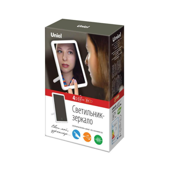 Зеркало с подсветкой Uniel TLD-591 White/LED/80Lm/6000K/Dimmer UL-00002759 Зеркало с подсветкой Uniel TLD-591 White/LED/80Lm/6000K/Dimmer UL-00002759