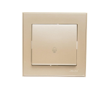 Кнопка звонка Lezard Rain белый жемчуг 703-3030-103