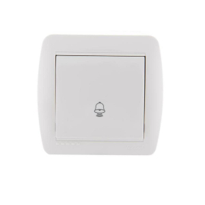 Кнопка звонка Lezard Demet белый 711-0200-103