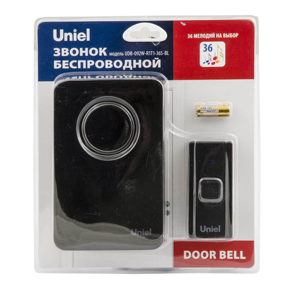 Звонок электронный Uniel UDB-092W-R1T1-36S-BL UL-00006437