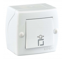 Кнопка звонка Mono Electric Octans IP20 белый 104-010101-107