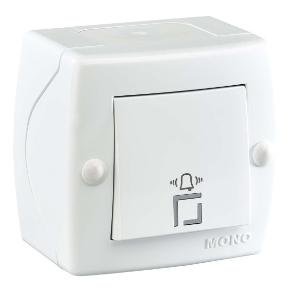 Кнопка звонка Mono Electric Octans IP20 белый 104-010101-107 Кнопка звонка Mono Electric Octans IP20 белый 104-010101-107