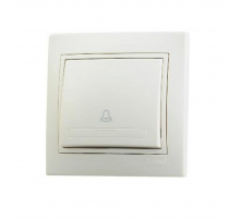 Кнопка звонка Lezard Mira кремовый со вставкой 701-0303-103