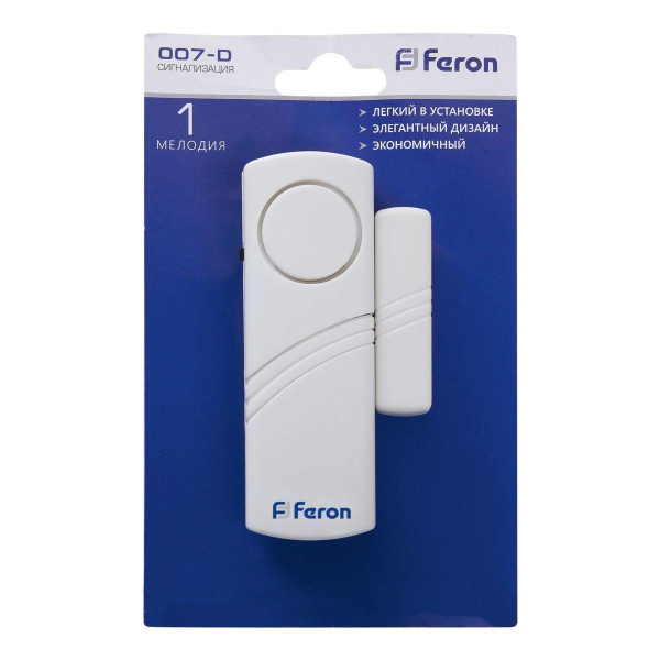 Звонок-сигнализация беспроводной Feron 007-D 23602 Звонок-сигнализация беспроводной Feron 007-D 23602