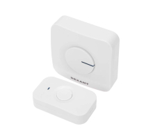 Беспроводной дверной звонок c цифровым кодированием 52 мелодии 150м IP56 (белый) REXANT 73-0018