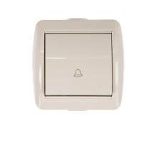 Кнопка звонка Lezard Nata белый 710-0200-103