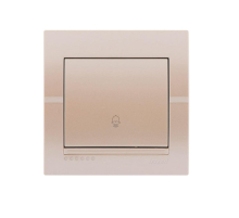 Кнопка звонка Lezard Deriy белый жемчуг 702-3030-103