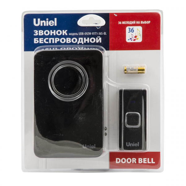 Звонок электронный Uniel UDB-092W-R1T1-36S-BL UL-00006437 Звонок электронный Uniel UDB-092W-R1T1-36S-BL UL-00006437