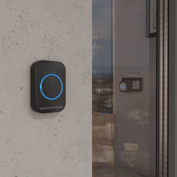 Звонок беспроводной Elektrostandard DBQ25M WL 36M IP44 чёрный a047174