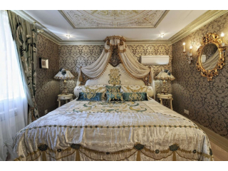 Освещение спальни в стиле барокко