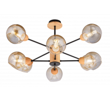 4642/8 BK+WOOD (1) Люстра (RL)