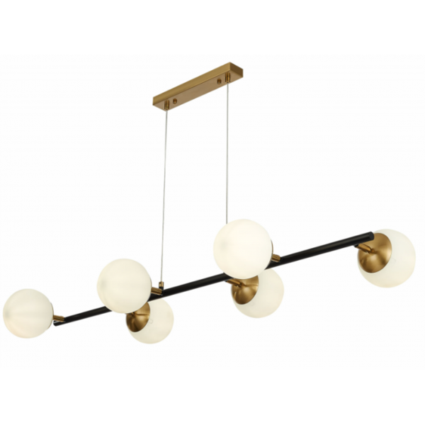 74542/6 ANTIQUE BRASS+BLACK (1) Люстра (RL) 74542/6 ANTIQUE BRASS+BLACK (1) Люстра (RL)