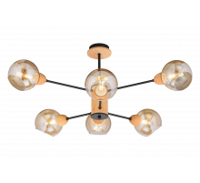 4642/6 BK+WOOD (2) Люстра (RL)