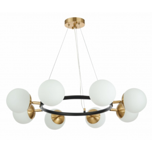 74542/8 ANTIQUE BRASS+BLACK (1) Люстра (RL)