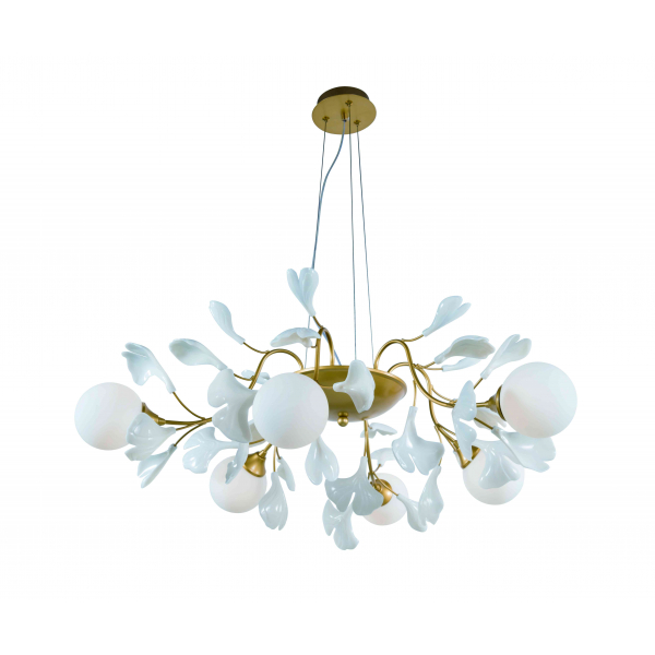2740A/6 SPAY PAINT BRASS+WHITE (1) Люстра NW 2740A/6 SPAY PAINT BRASS+WHITE (1) Люстра NW