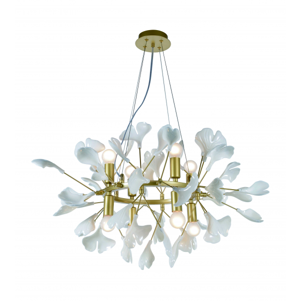 5746A/8 SPRAY PAINT BRASS+WHITE (1) Люстра NW 5746A/8 SPRAY PAINT BRASS+WHITE (1) Люстра NW