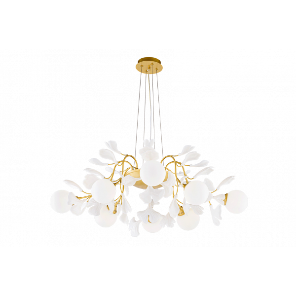 2740A/8 SPAY PAINT BRASS+WHITE (1) Люстра NW 2740A/8 SPAY PAINT BRASS+WHITE (1) Люстра NW
