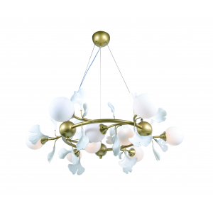 2661A/9 SPRAY PAINT BRASS+WHITE (1) Люстра NW