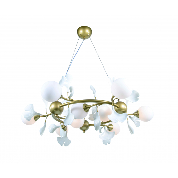 2661A/9 SPRAY PAINT BRASS+WHITE (1) Люстра NW 2661A/9 SPRAY PAINT BRASS+WHITE (1) Люстра NW
