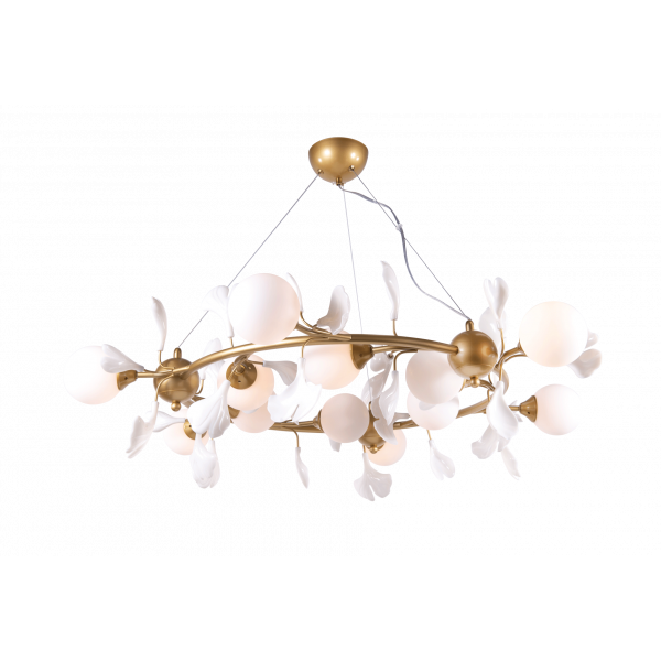 2661A/12 SPRAY PAINT BRASS+WHITE (1) Люстра NW 2661A/12 SPRAY PAINT BRASS+WHITE (1) Люстра NW