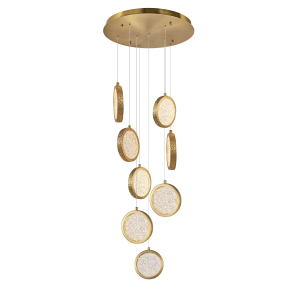 D2061-DW-8 BRASS (1) Люстра NW