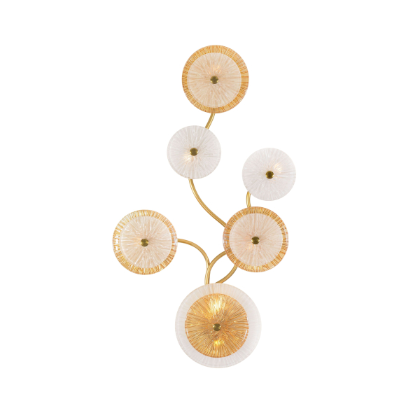 W2895A/7 SPRAY PAINT BRASS+CLEAR+AMBER (1) Настенный светильник  NW